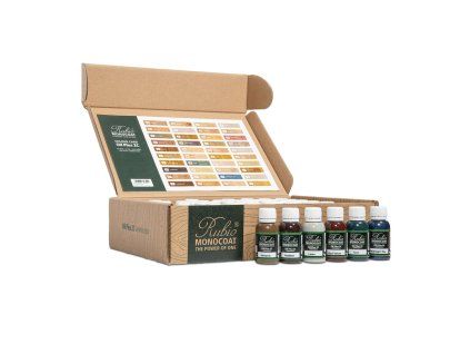Rubio Monocoat Oil Plus 2C Sample Box 2025 — vzorky odstínů